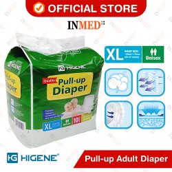 Higene Pull-up Diaper for Adults, Extra Large