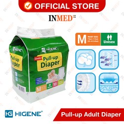 Higene Pull-up Diaper for Adults, Medium