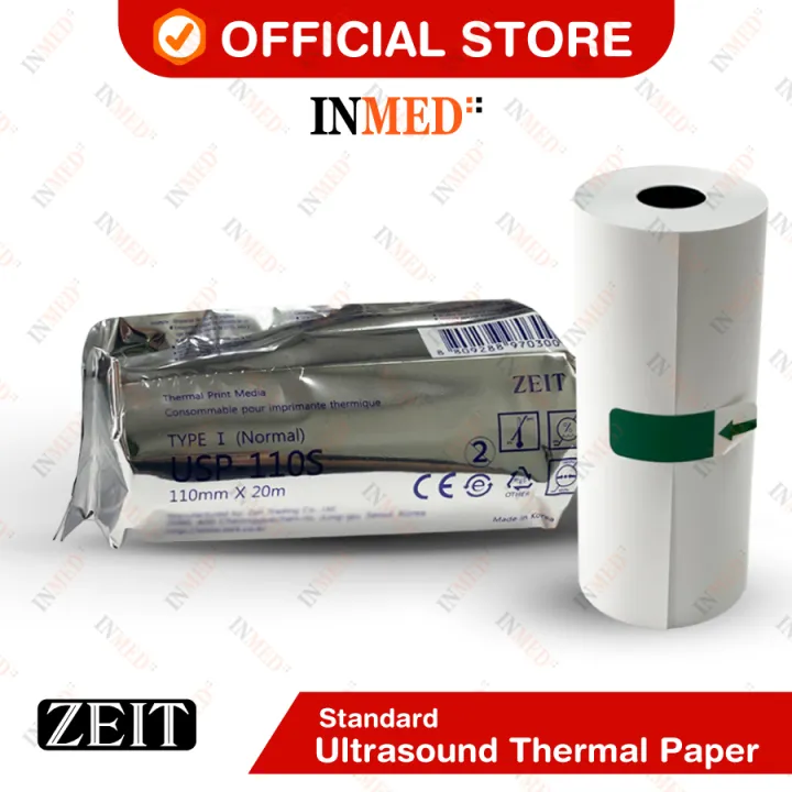 Zeit Ultrasound Thermal Paper USP-110S Type I Standard by 10s