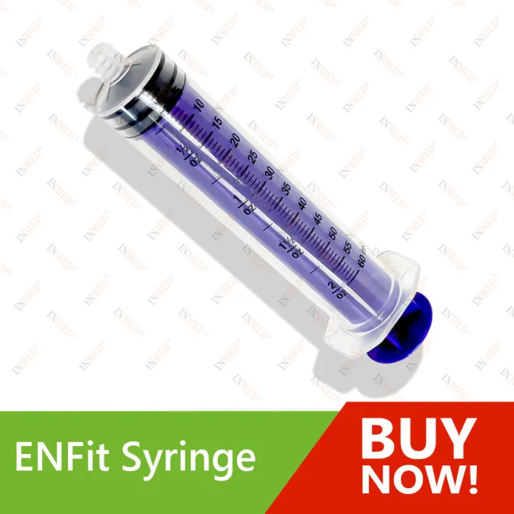 Disposable Enteral Feeding Syringe 60cc sold by 5s
