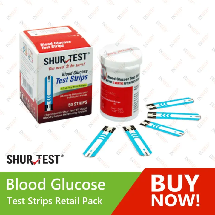 Shur-Test Blood Glucose Test Strips Retail Pack