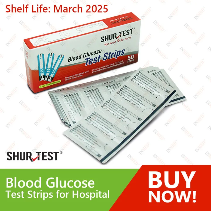 Shur-Test Blood Glucose Test Strips for Hospital